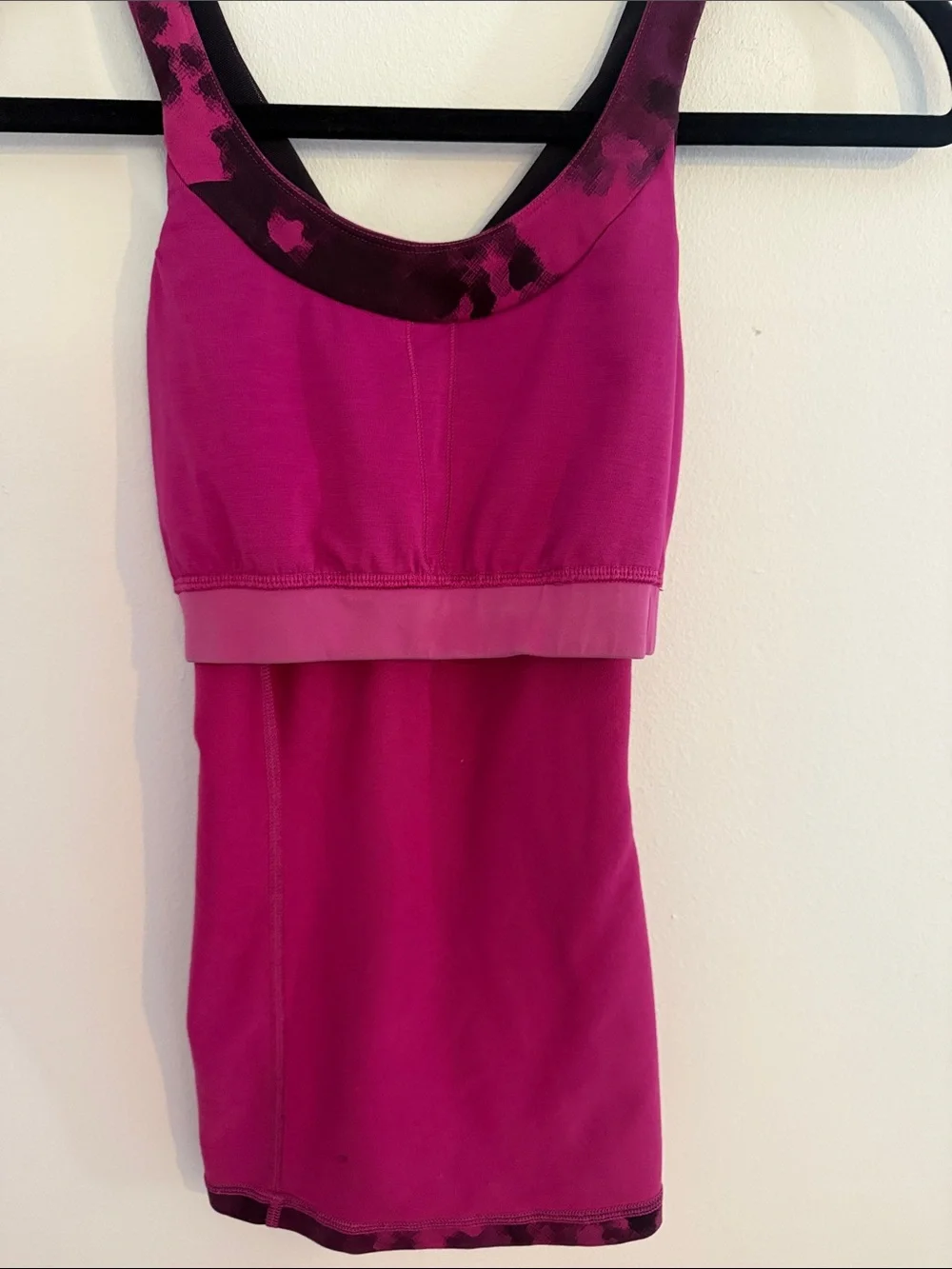 lululemon athletica Magenta & Black Crisscross Sports Tank